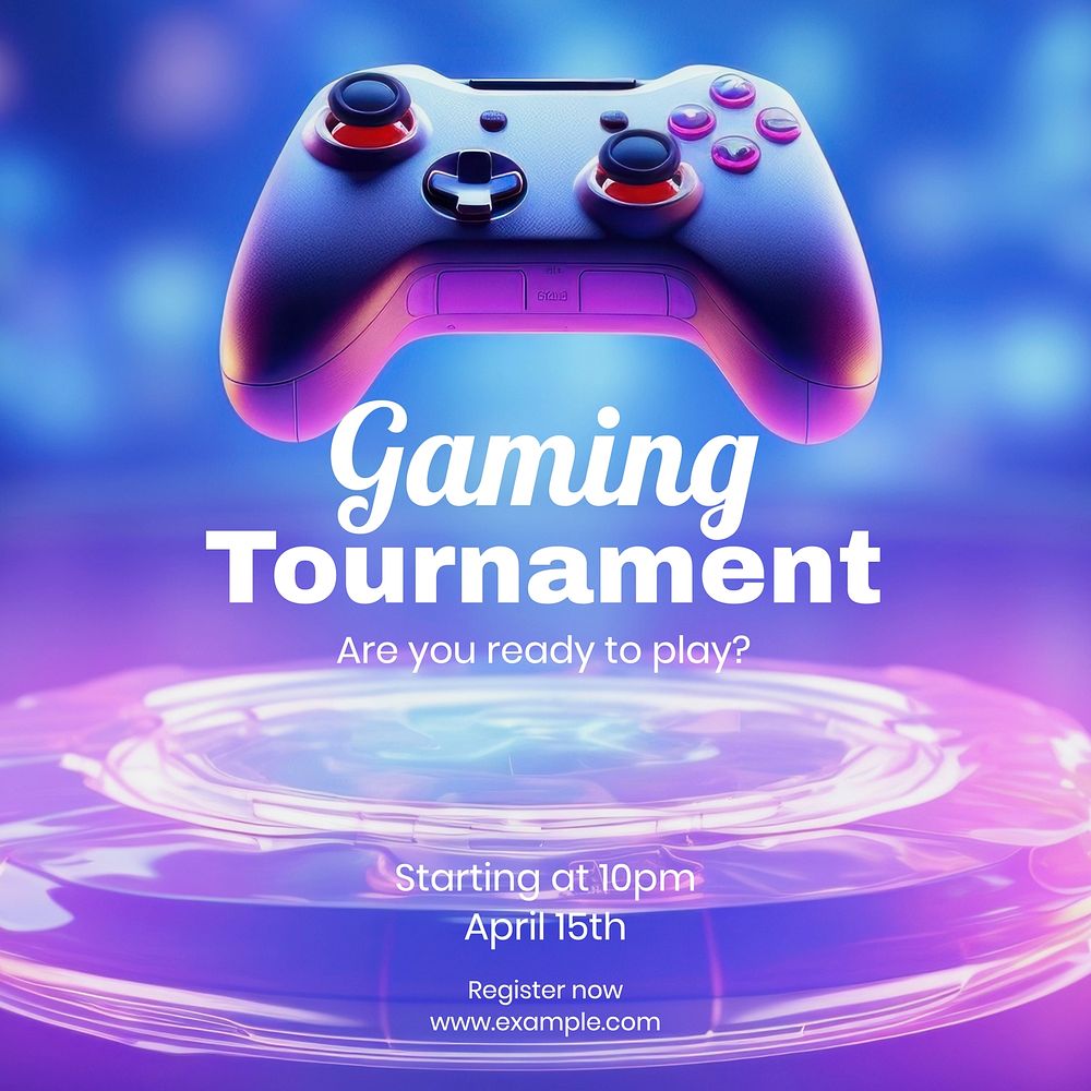 Tournament Instagram post template