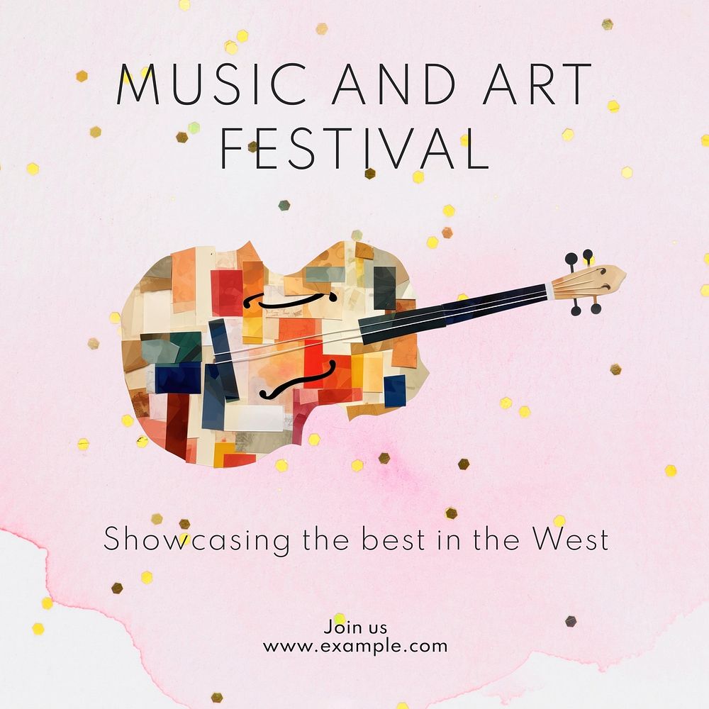 Music & art festival Instagram post template