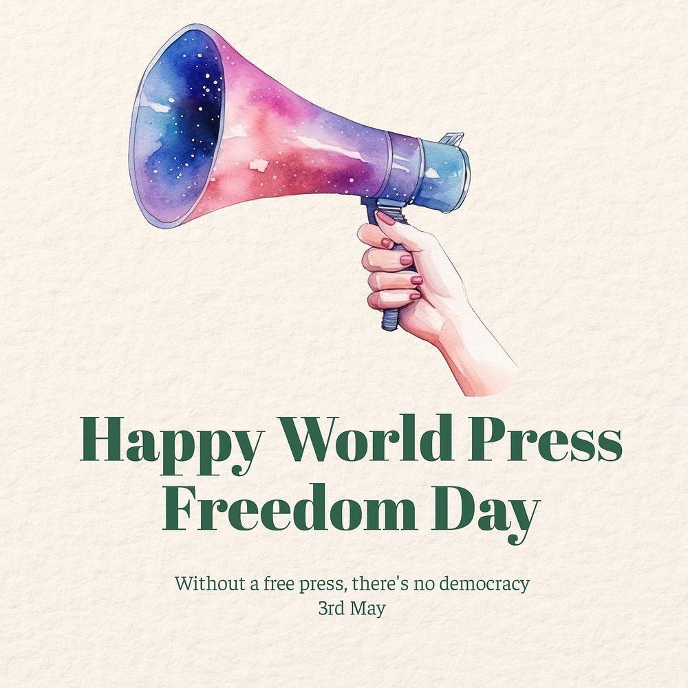 World Press Freedom Day Instagram post template