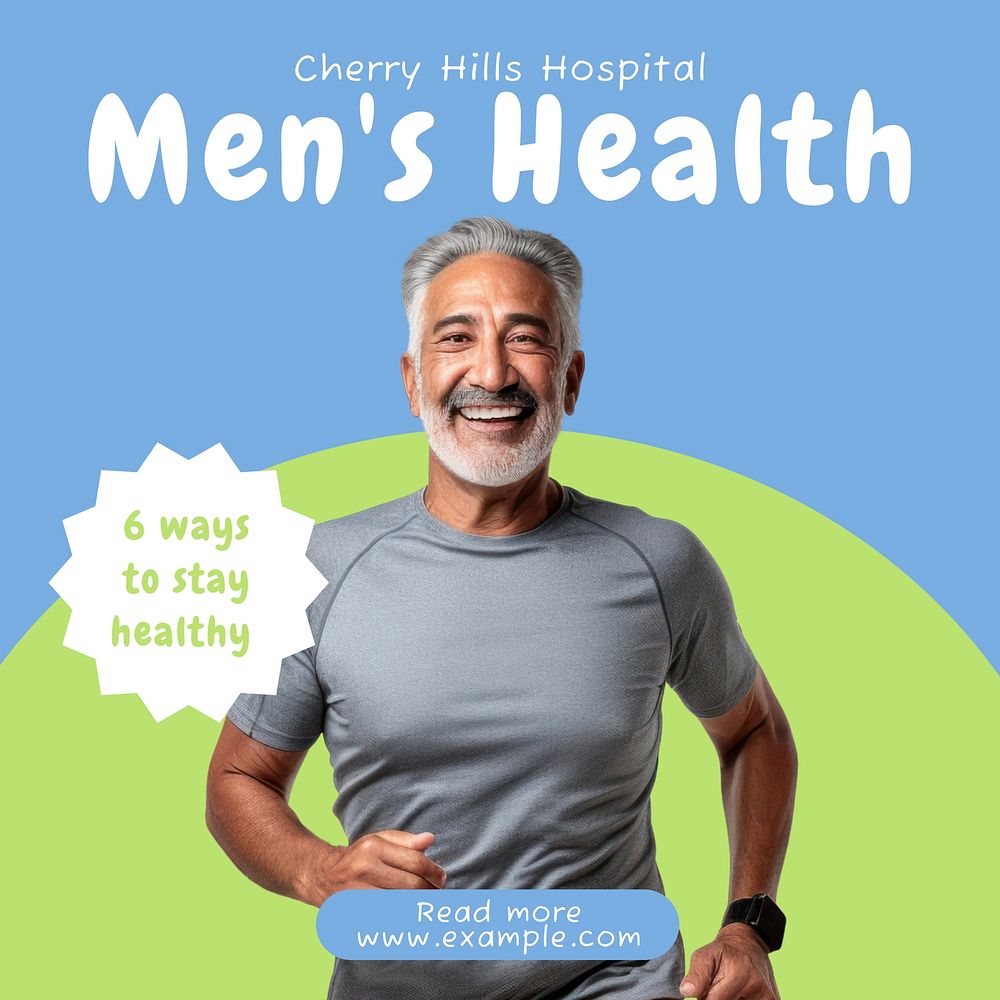 Men's Health Instagram post template