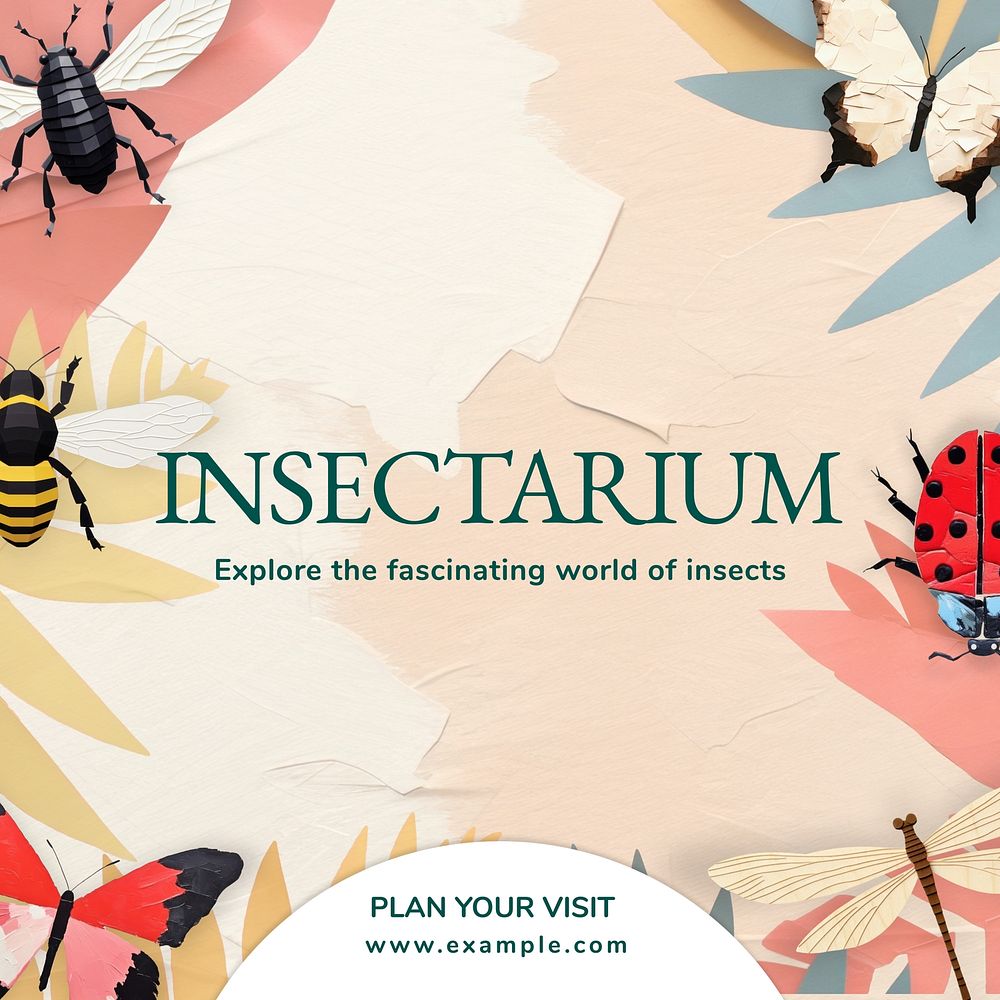 Insectarium Instagram post template