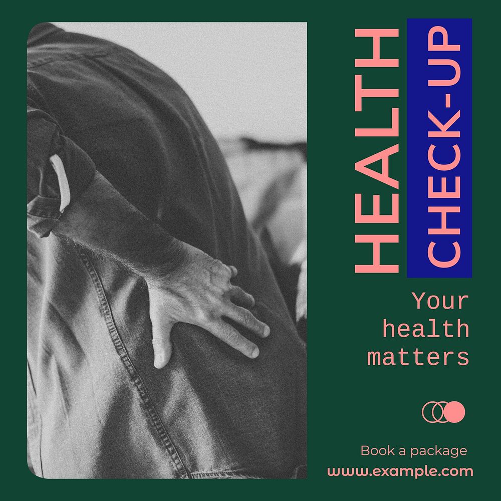 Health check-up Instagram post template