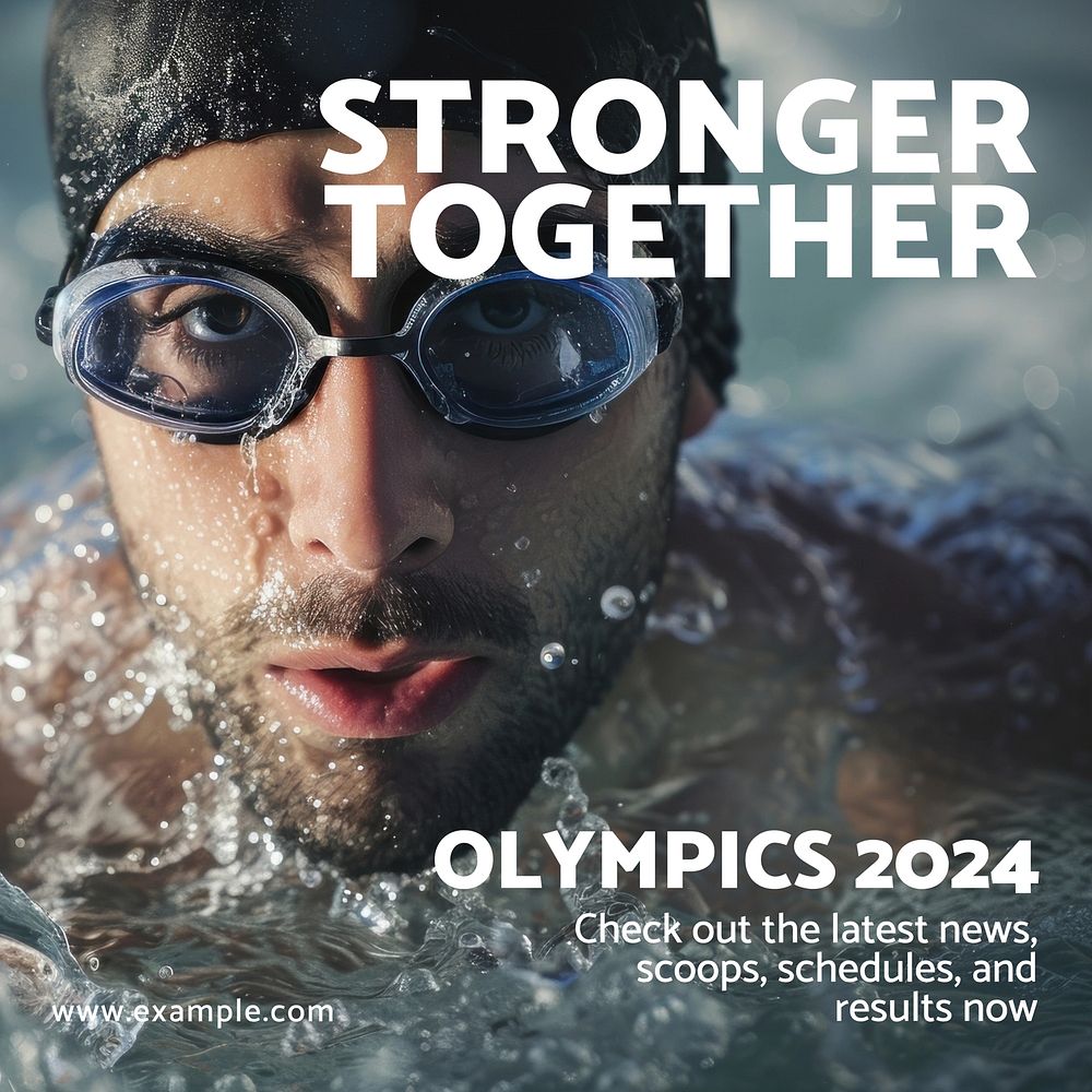 2024 Olympics Instagram post template