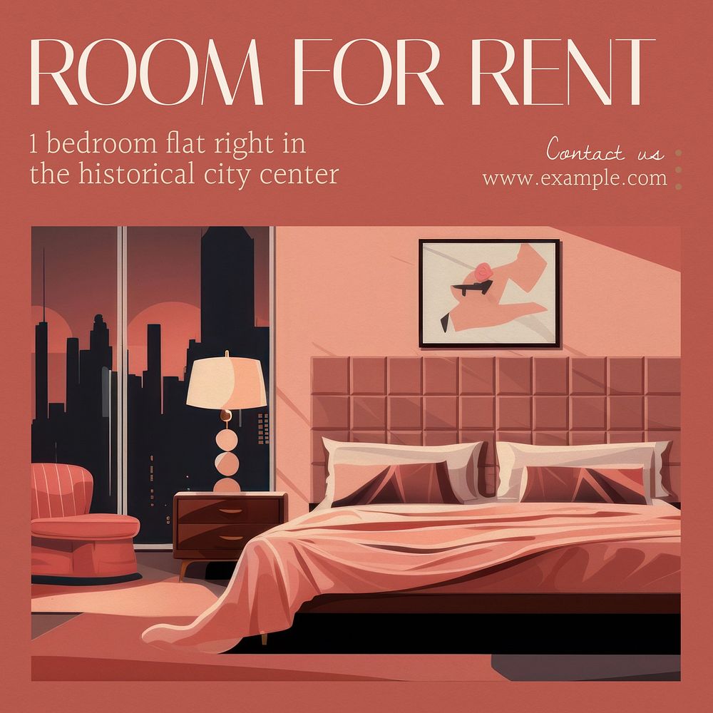 Room for rent Instagram post template
