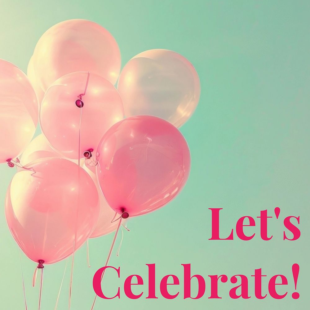 Let's celebrate! Instagram post template