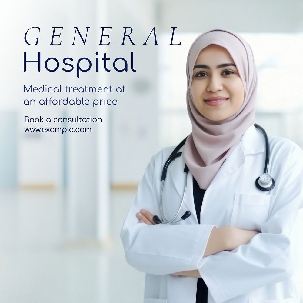 General hospital Instagram post template
