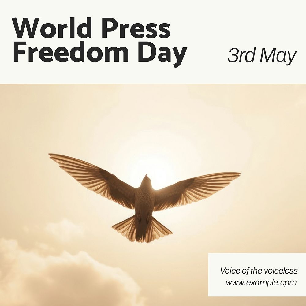 World Press Freedom Day Instagram post template