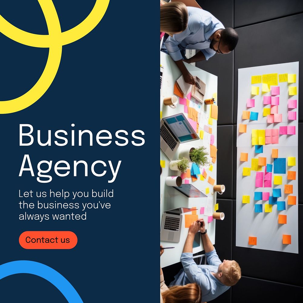 Business agency Instagram post template