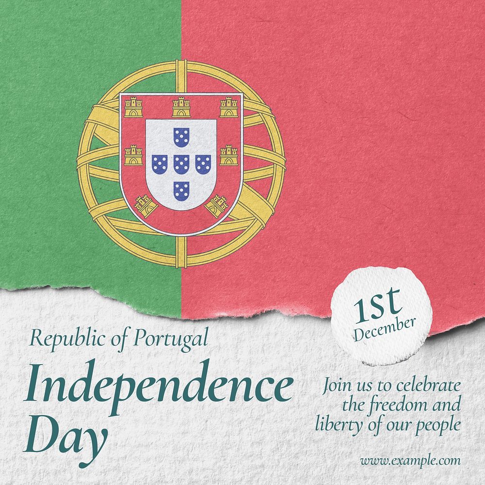 Portugal Independence Day Instagram post | Free Photo - rawpixel