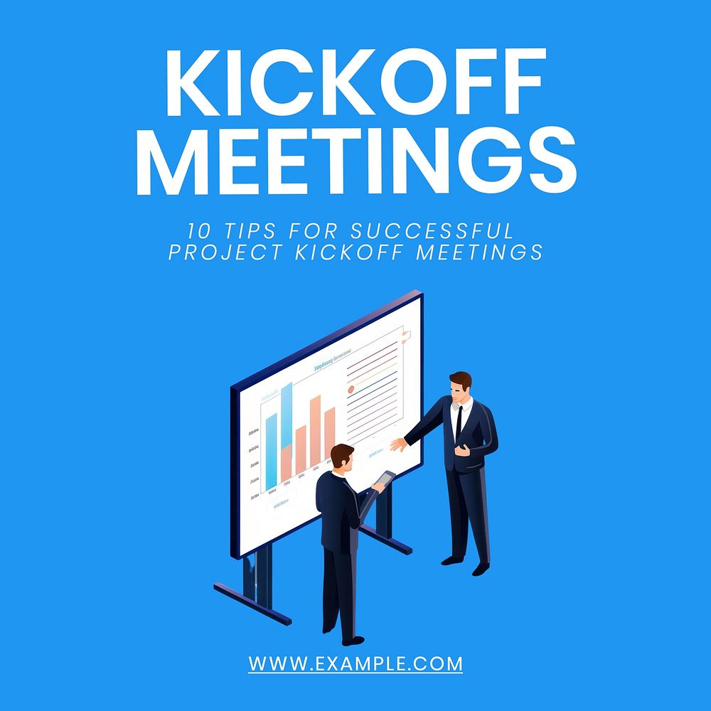 Kickoff meetings Instagram post template