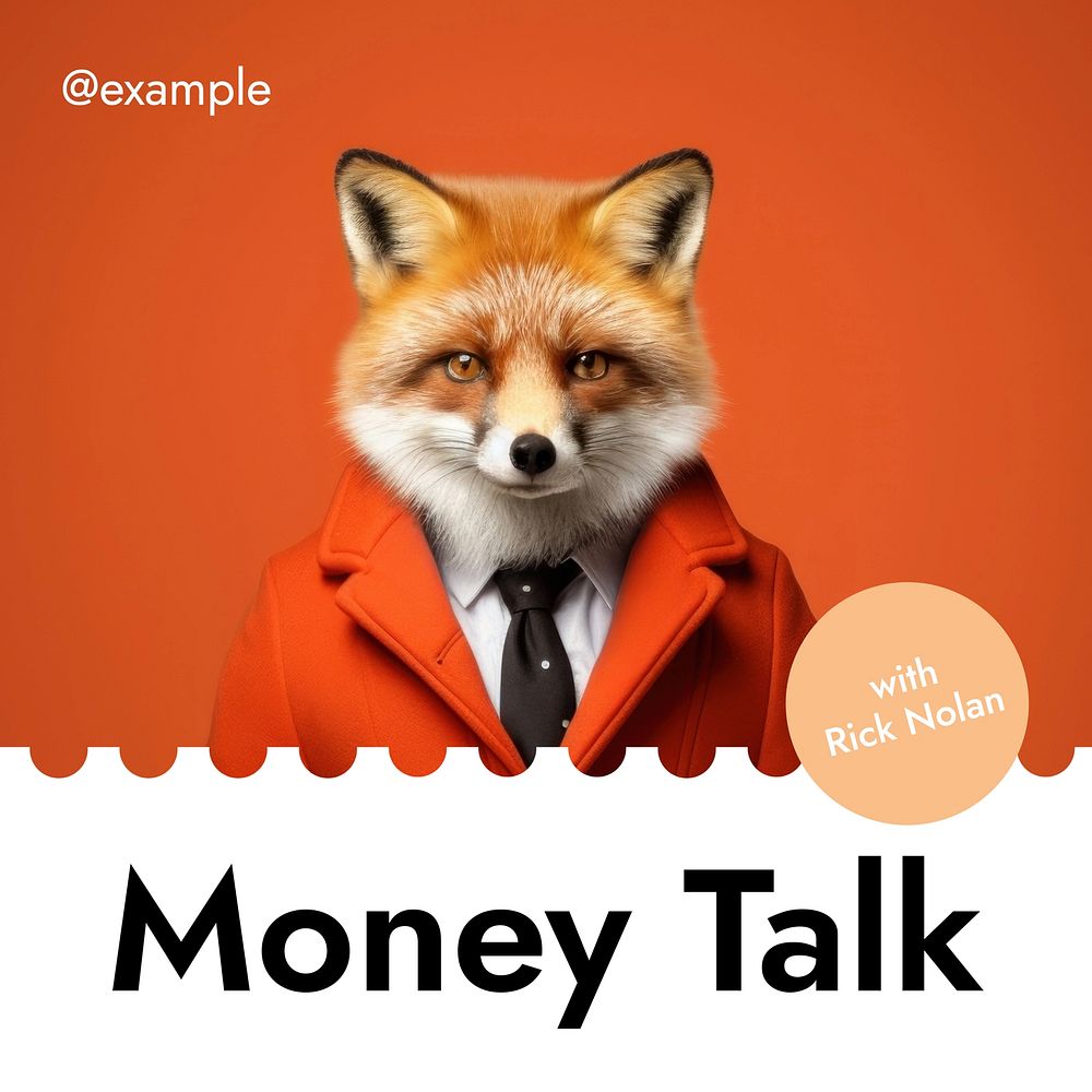 Money talk Instagram post template