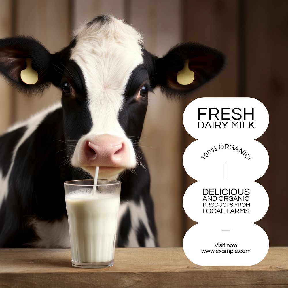 Dairy milk Instagram post template