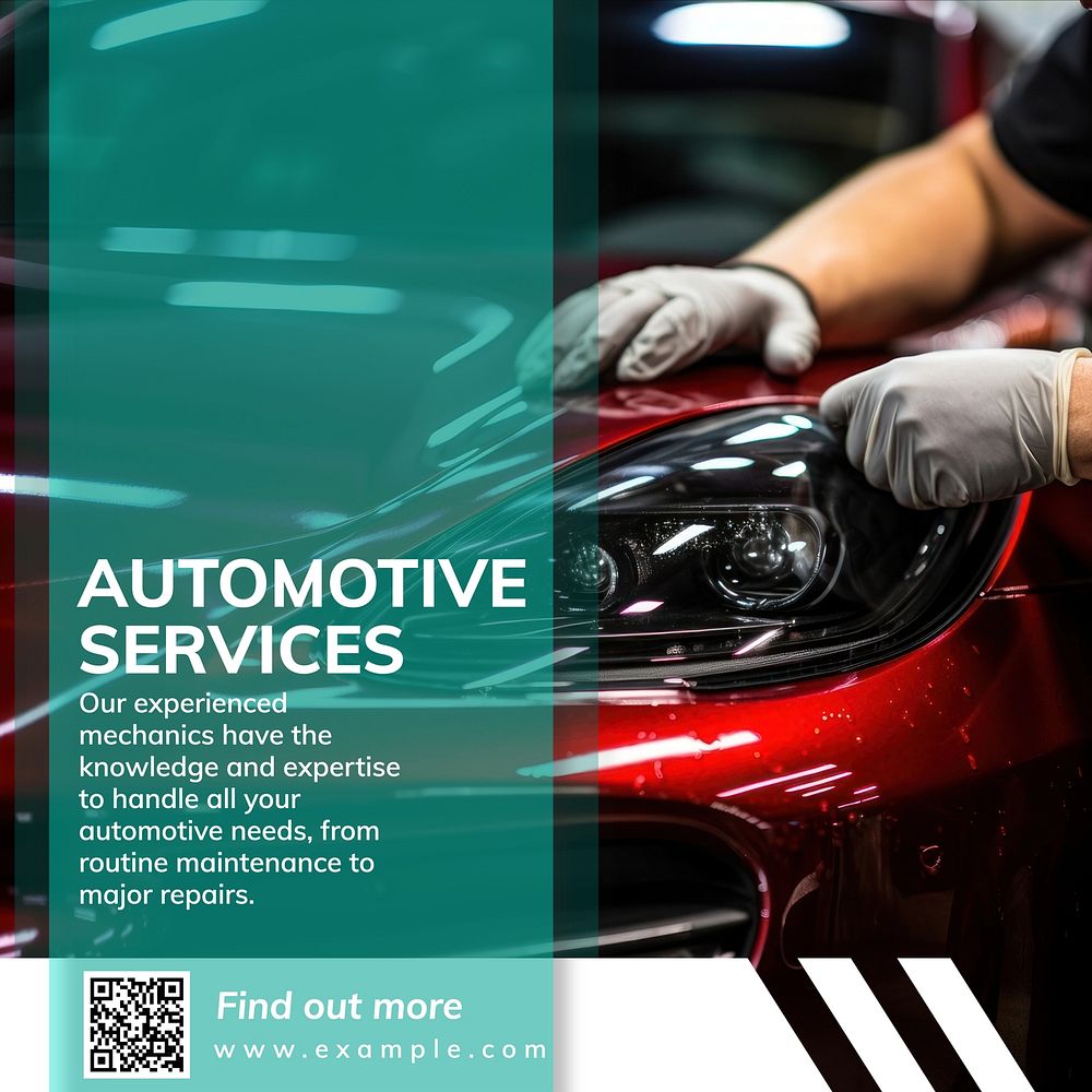 Auto services Instagram post template