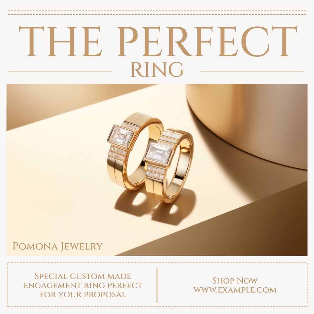 The perfect ring Instagram post template