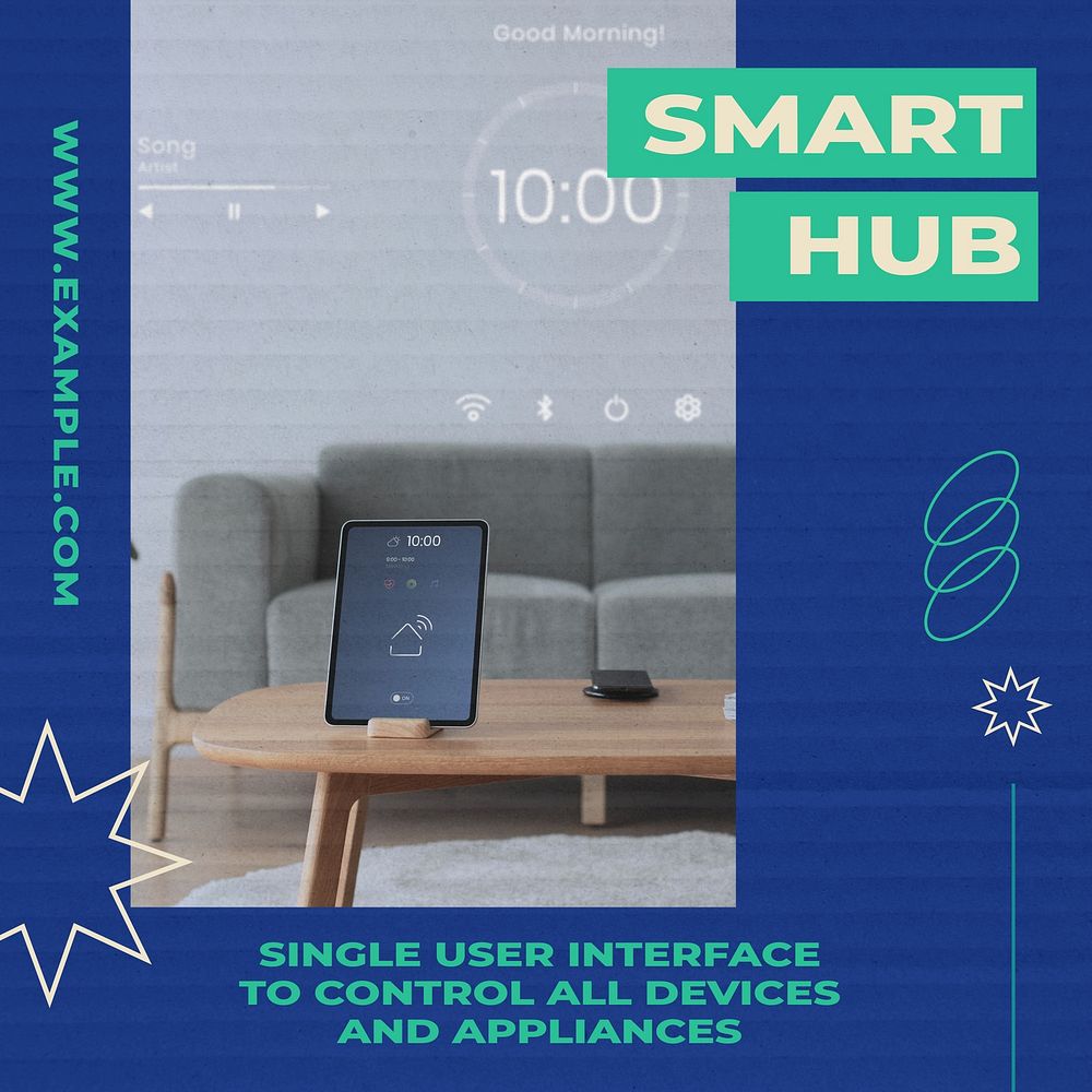 Smart hub Instagram post template
