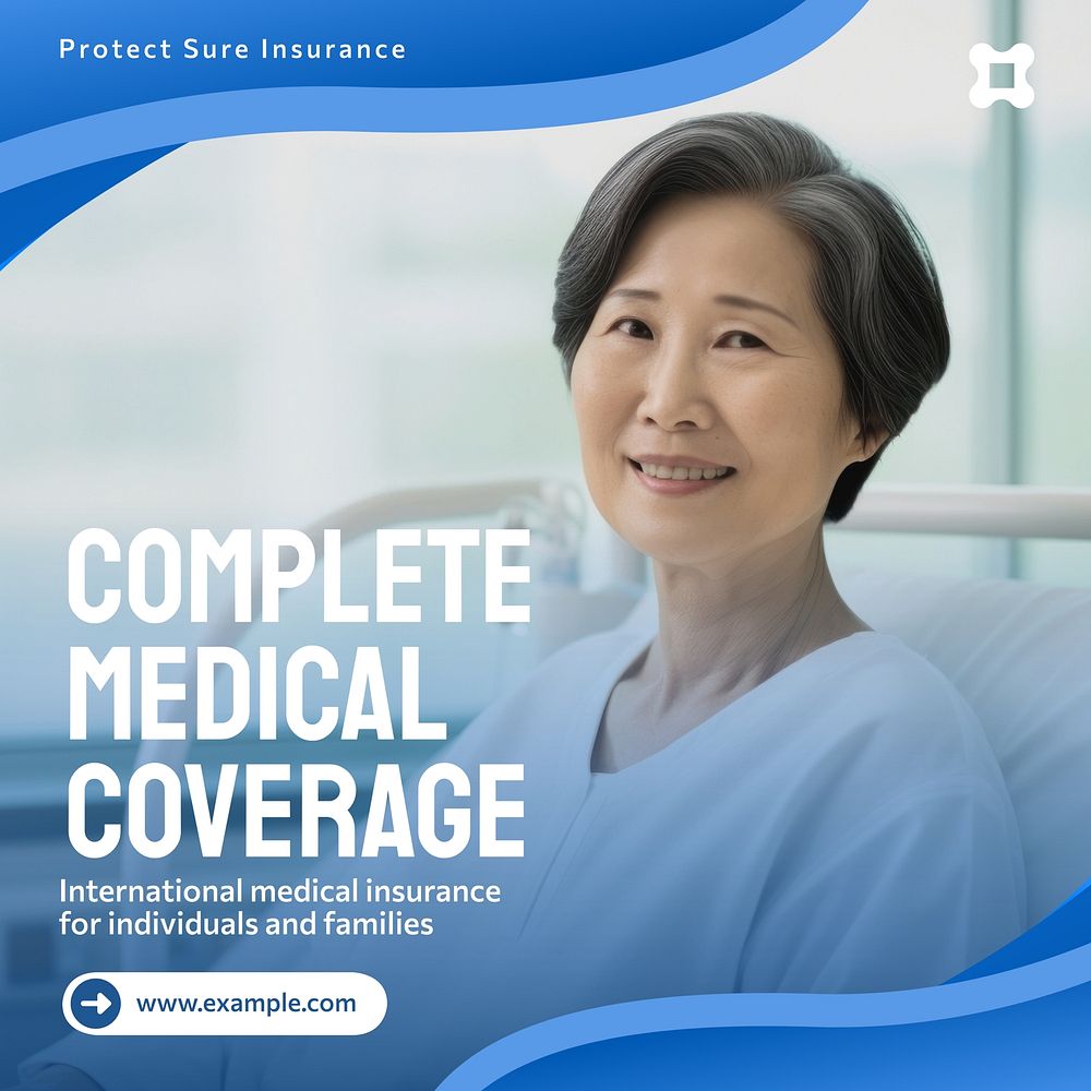 Medical insurance Instagram post template