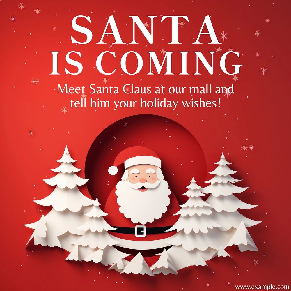 Christmas & Santa Instagram post template