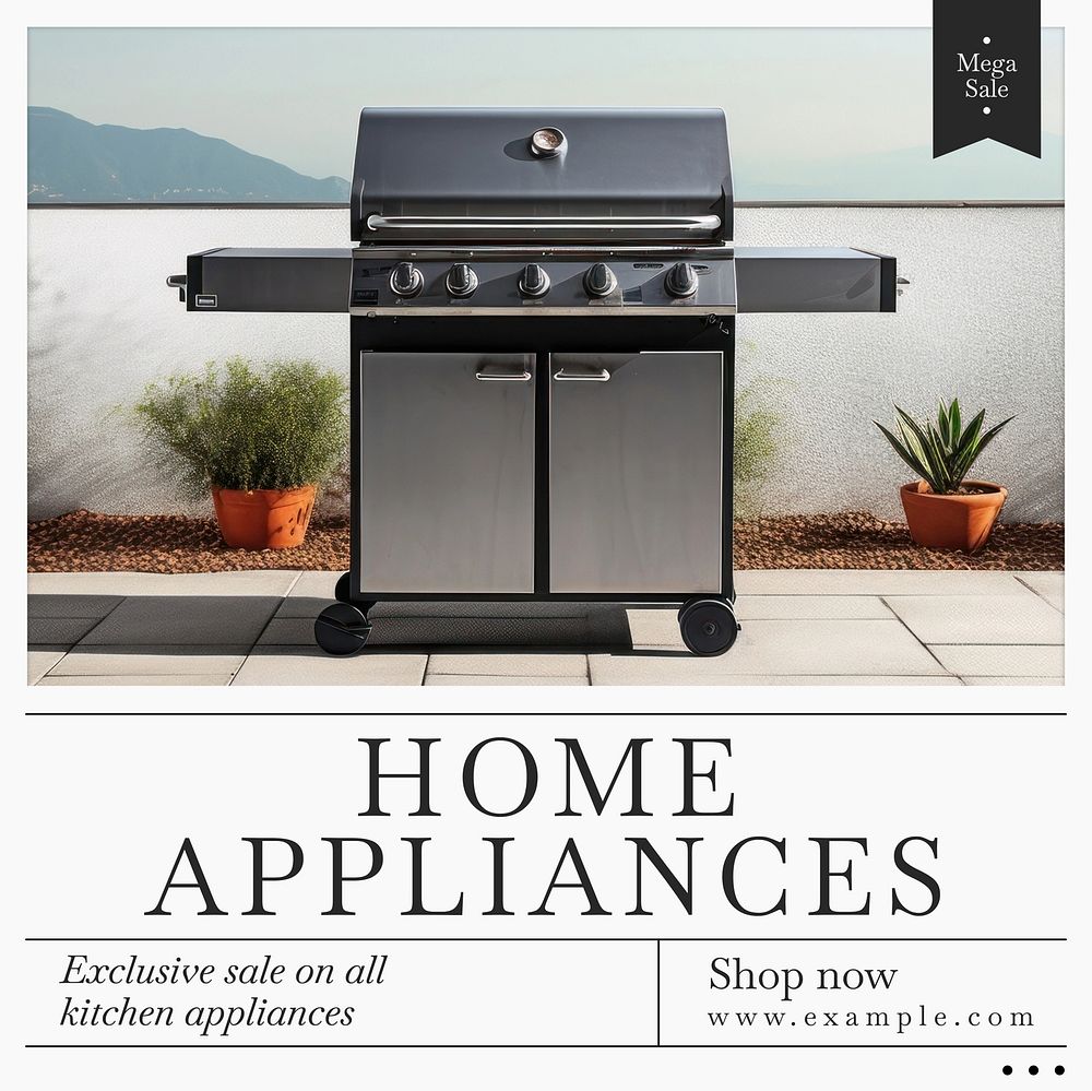 Home appliances Instagram post template
