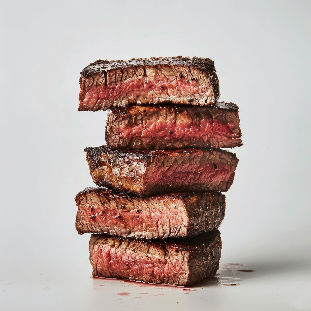 Steaks beef food meat.