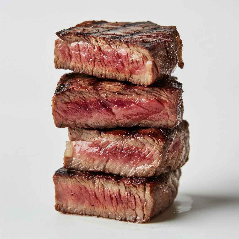 Steaks beef food meat.