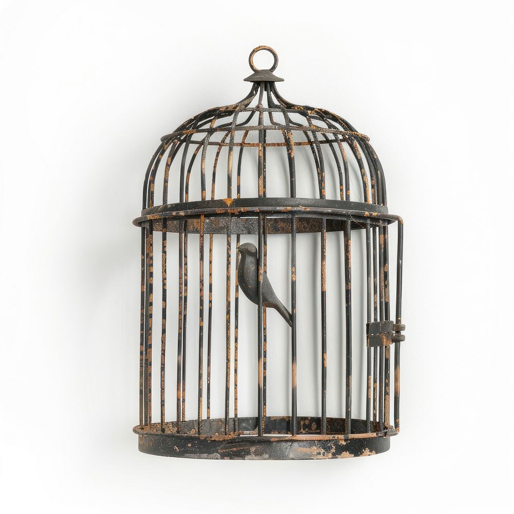 Bird cage animal finch.