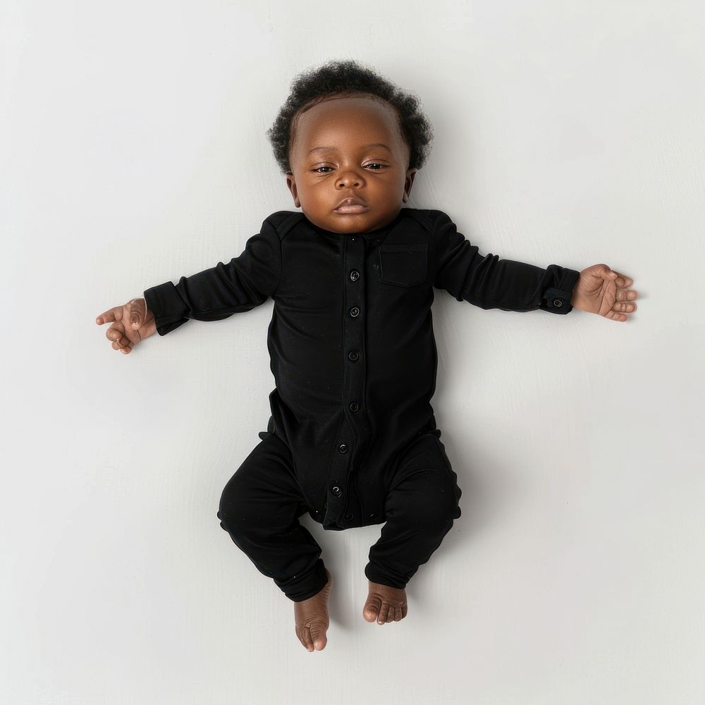 Black baby photography portrait clothing.