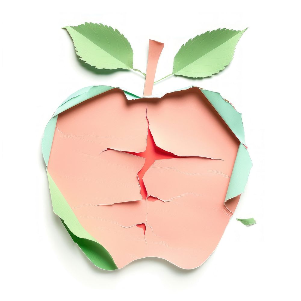 Apple shape paper accessories accessory.