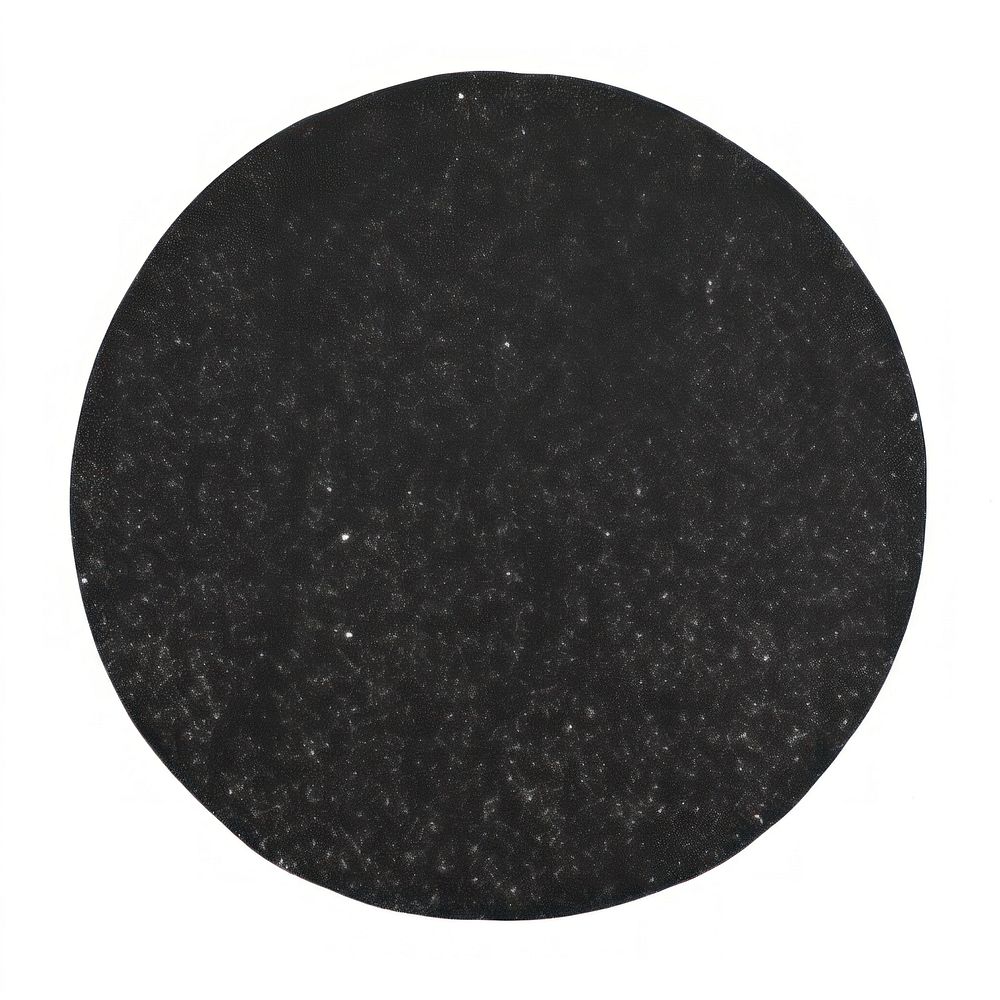 Black floor disk.