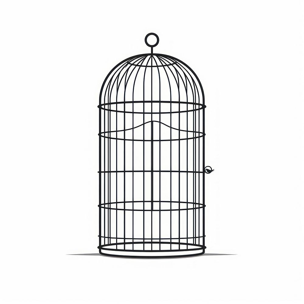 Bird cage chandelier lamp.