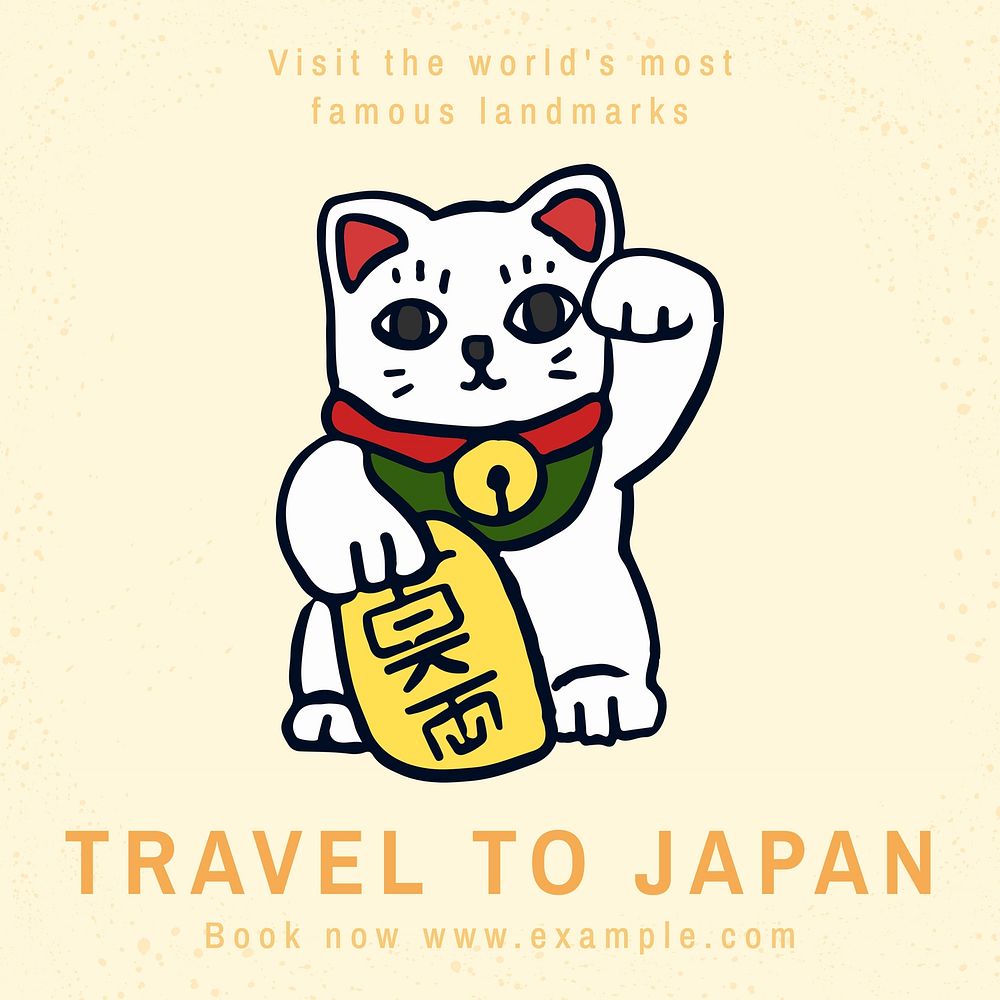 Travel to Japan Instagram post template