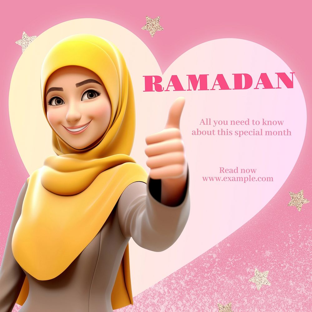 Ramadan Facebook post template