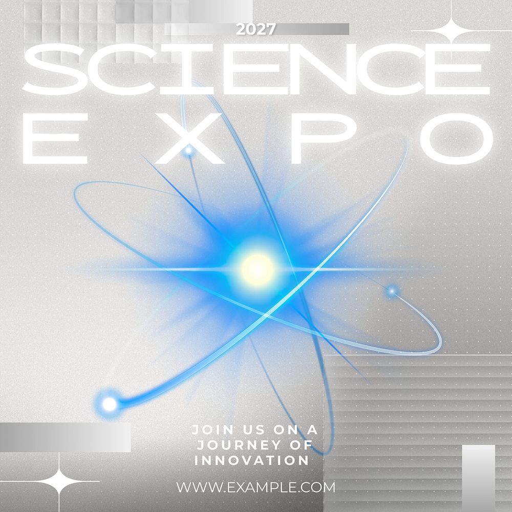 Science expo Instagram post template