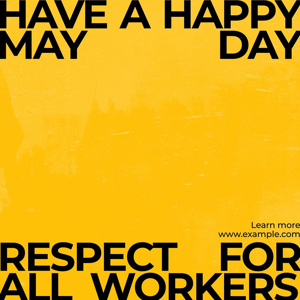 May day Instagram post template