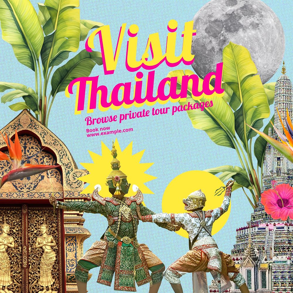 Visit Thailand Instagram post template