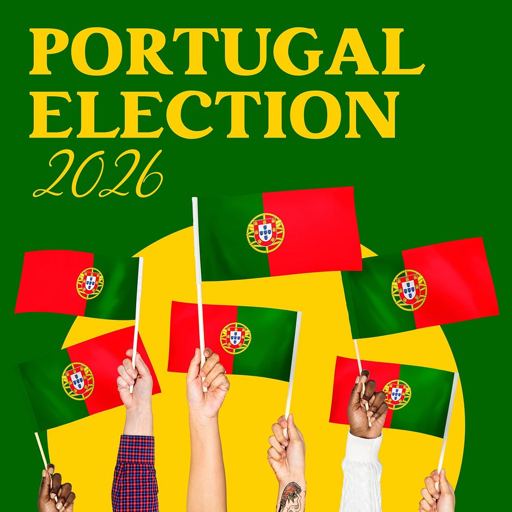 Portugal election Instagram post template