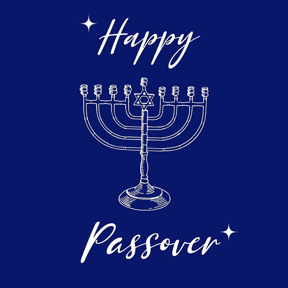 Happy passover Instagram post template