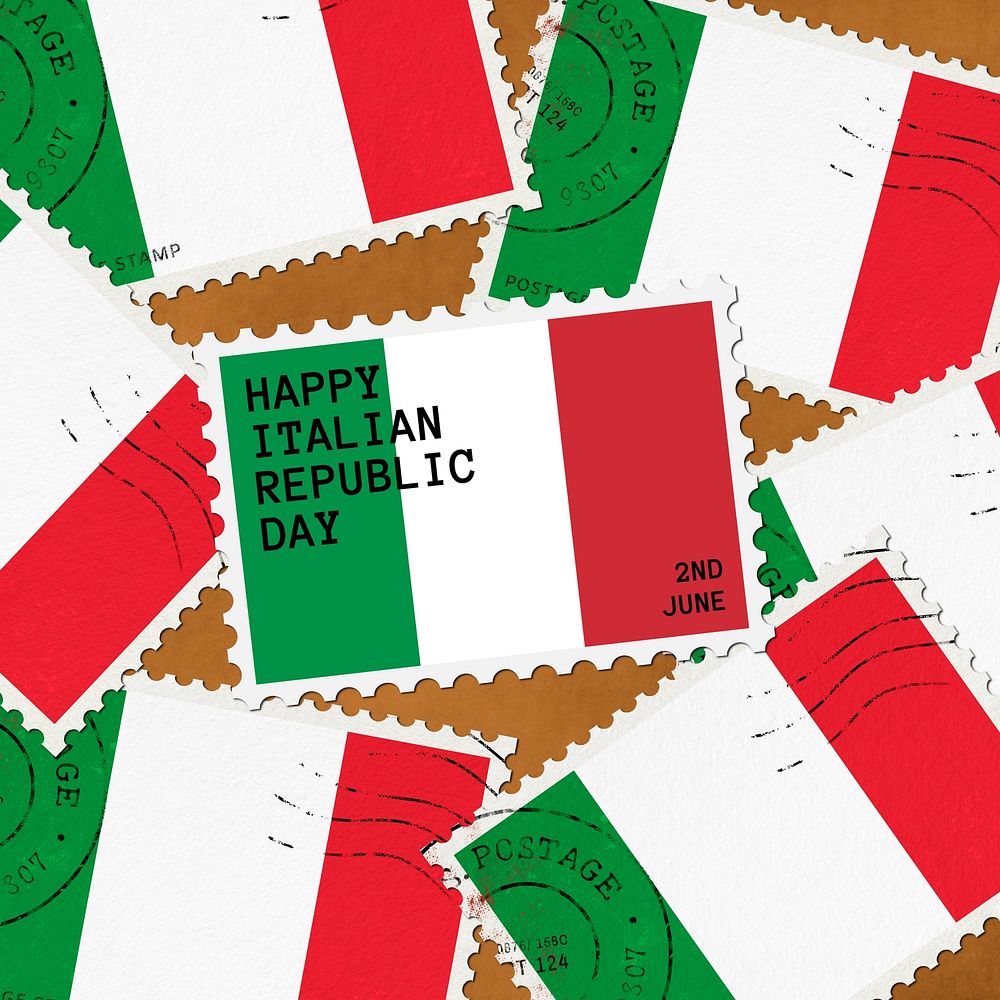 Italian Republic Day Instagram post template