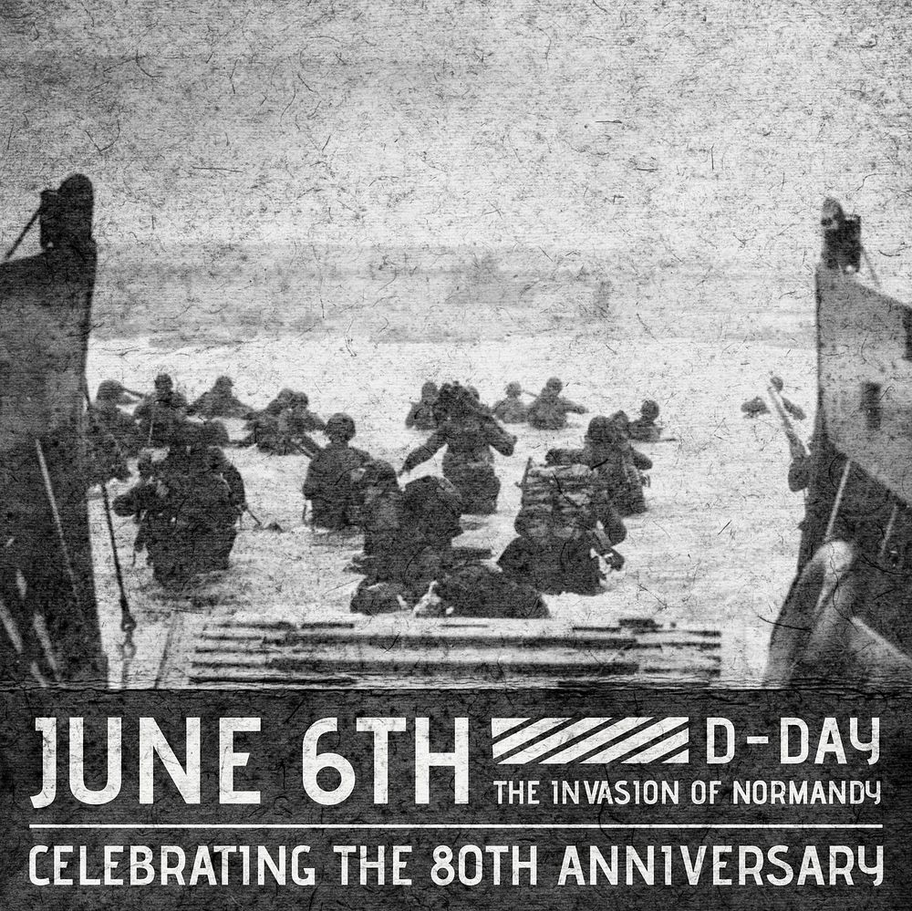 D-Day anniversary Instagram post template