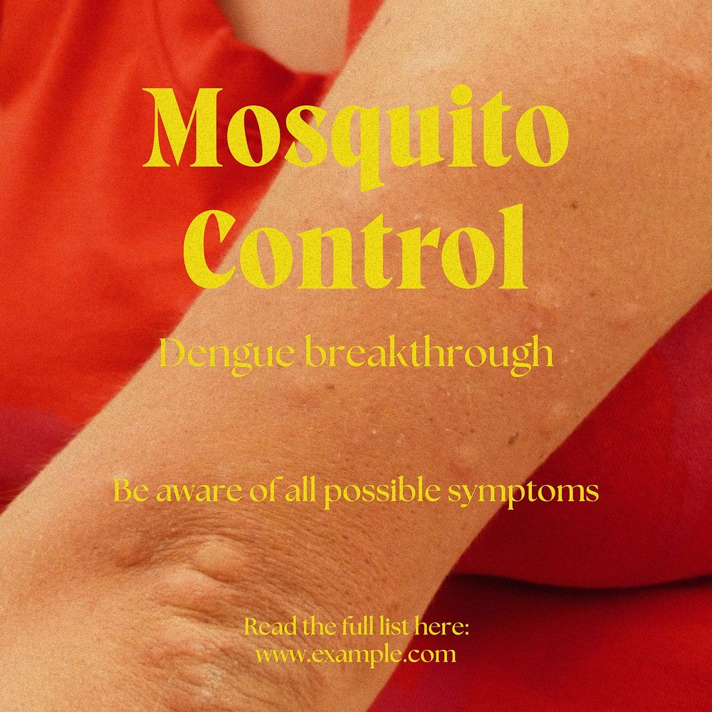 Mosquito control Instagram post template