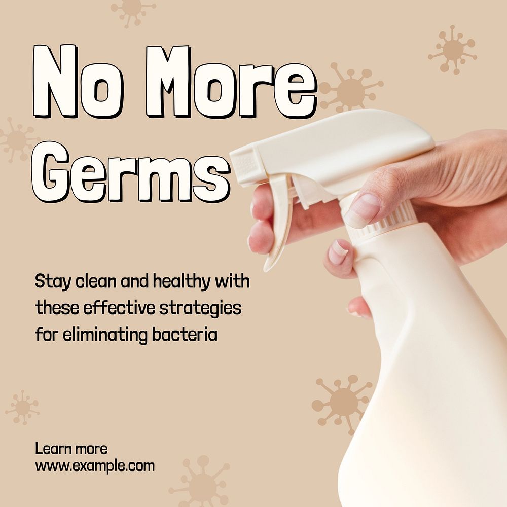 No more germs Instagram post | Free Photo - rawpixel