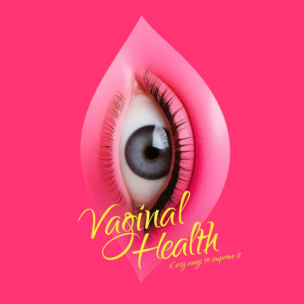 Vaginal health Instagram post template