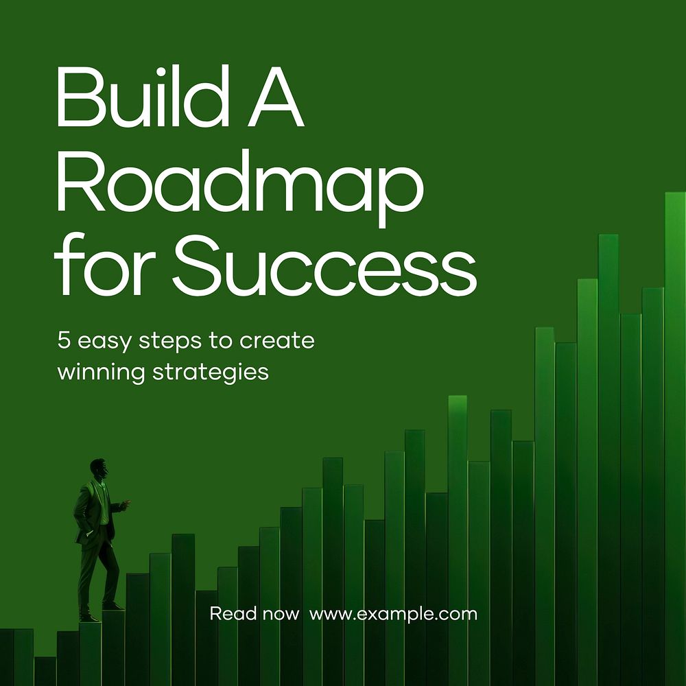 Success roadmap Instagram post template