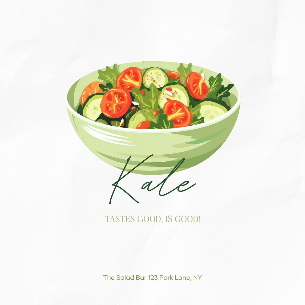 Kale Instagram post template