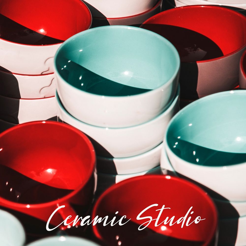 Ceramic studio Instagram post template