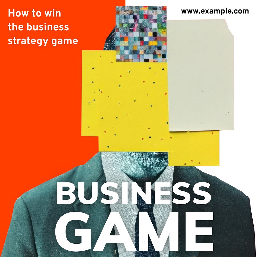Business game Instagram post template