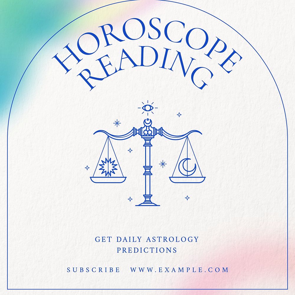 Horoscope Instagram post template