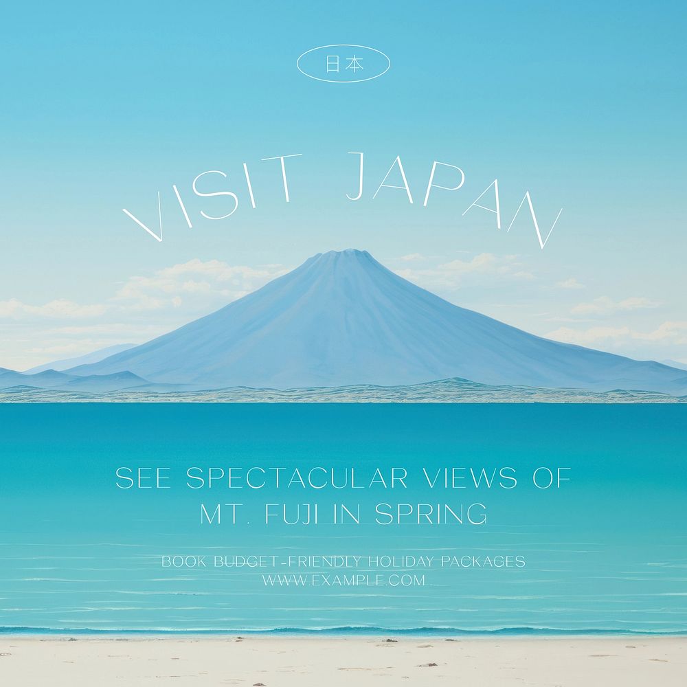 Visit Japan Instagram post template