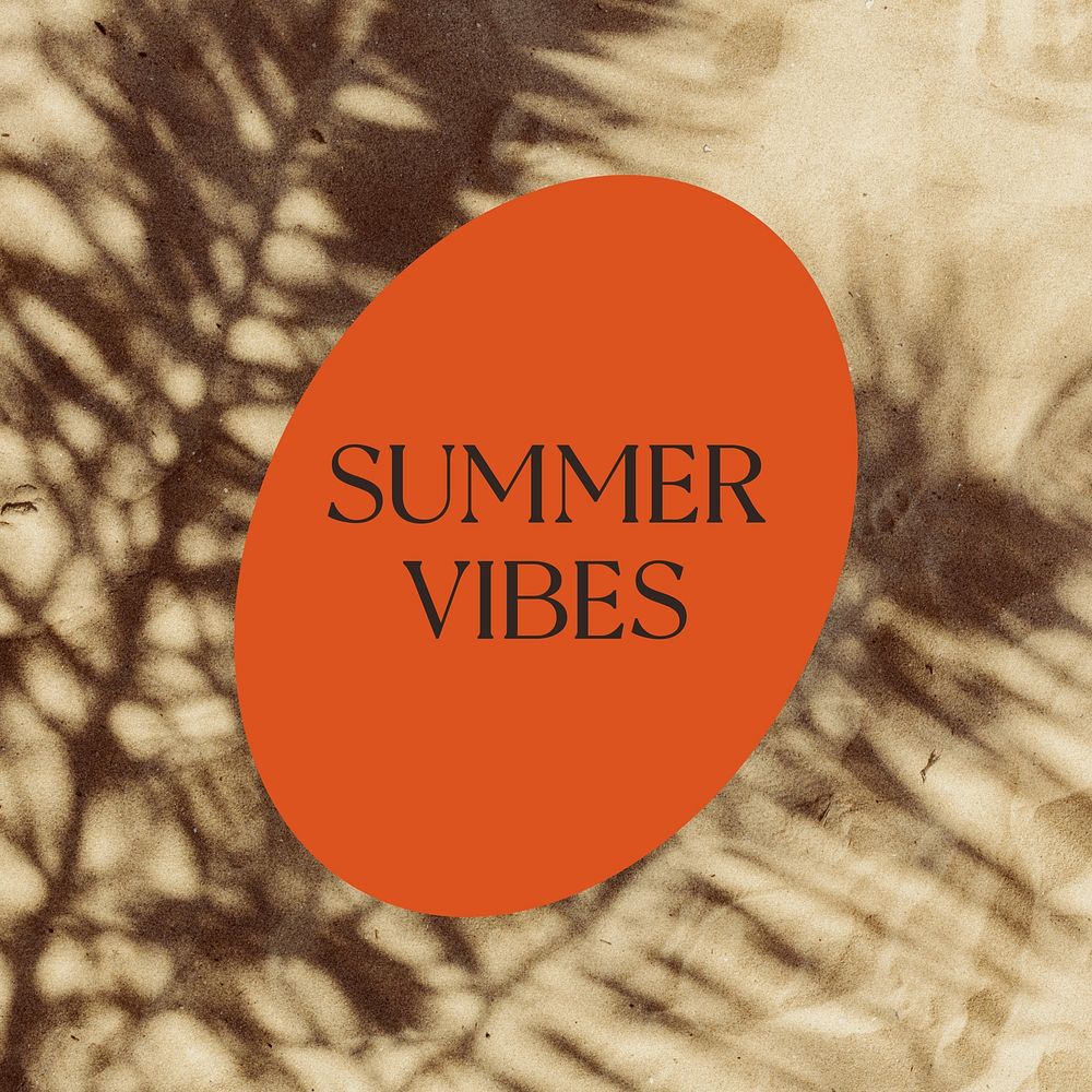 Summer vibes Instagram post template