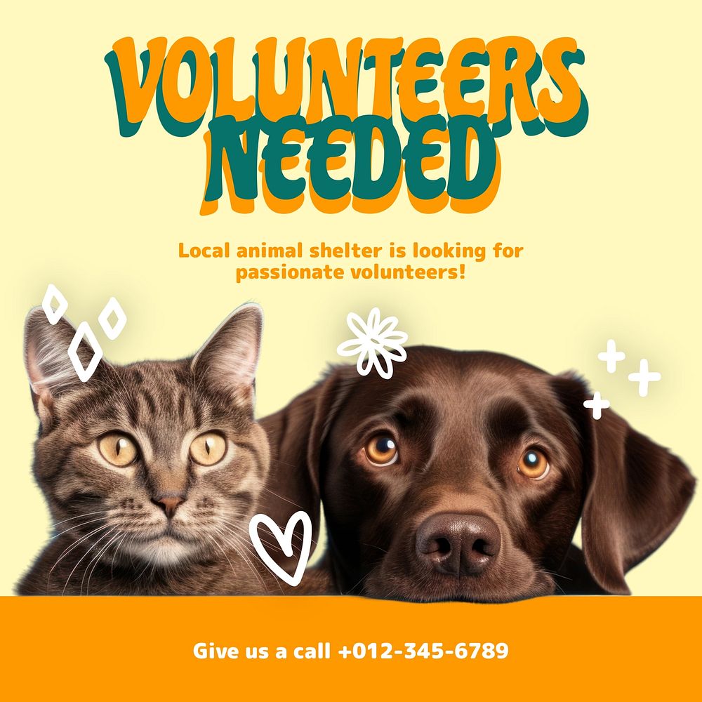 Volunteers needed charity template