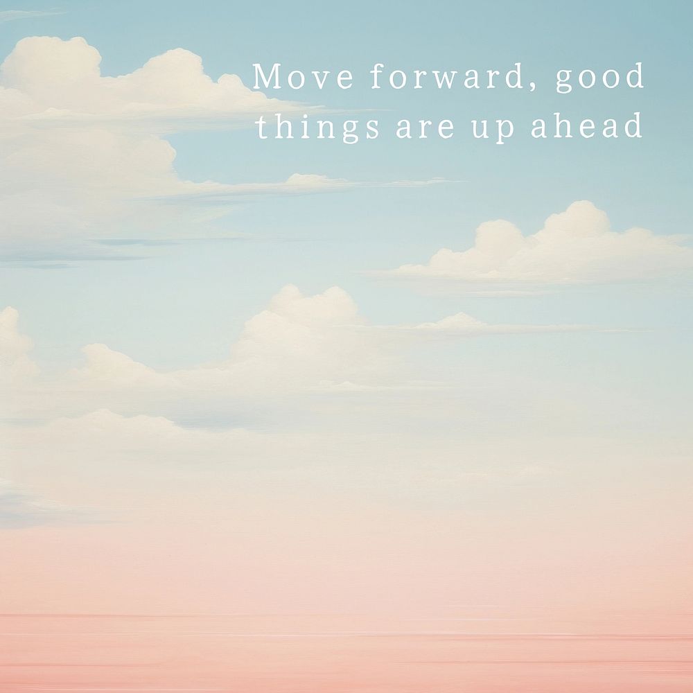 Move forward Instagram post template
